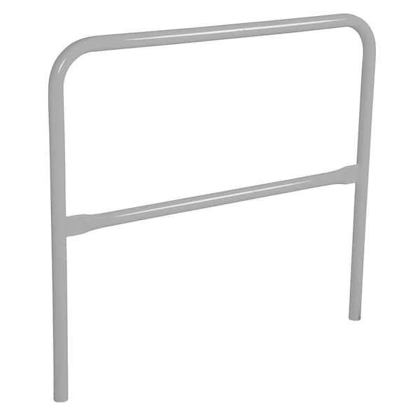 STEEL PIPE SAFETY RAILING 48 IN LENGTH SILVER